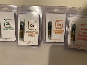 Conect extracts Dimaonds in sauce vape carts