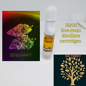 Premium Broad-Spectrum 50/50 live-resin Vape