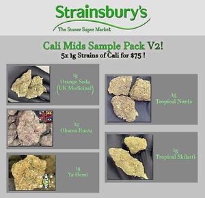 ❂ Cali Mids SAMPLE PACK 5x 1g Strains ❂