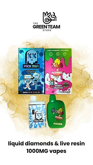 Liquid Diamonds&Live Resin 1000MG Vapes *Free Shipping*