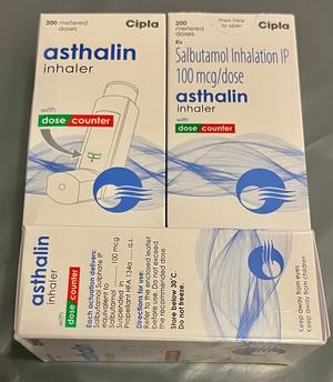 Asthalin Blue inhaler (Ventolin)
