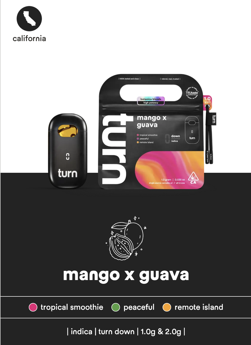 *genuine* turn 1g botanica blends dispossable thc vape