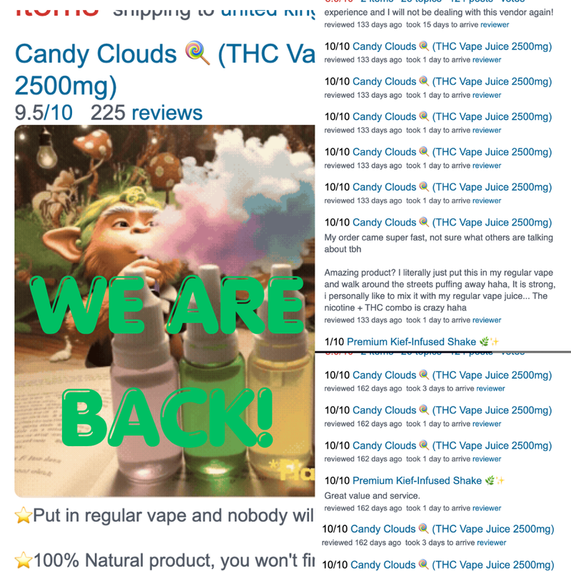 Candy Clouds 🍭 (THC Vape Juice 2500mg)