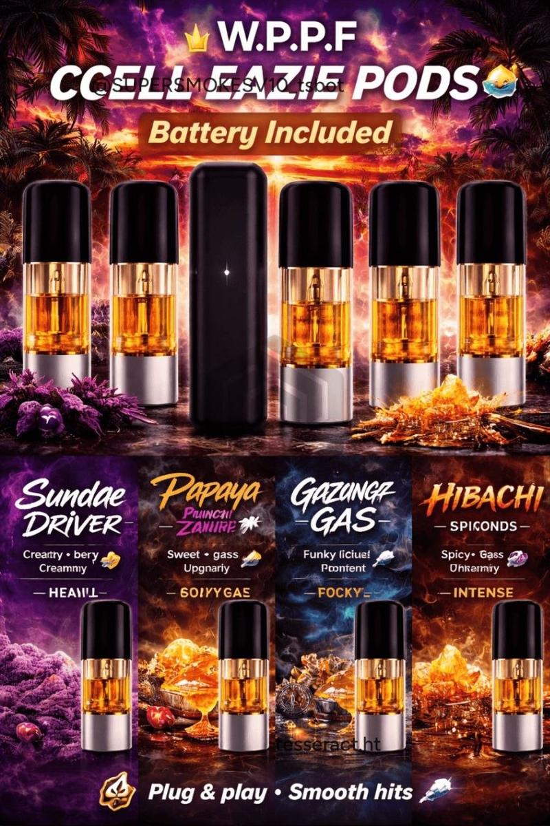 1ML EXTRACTS/W.P.P.F CCELL EAZIE POD {Battery Incl.🔋}