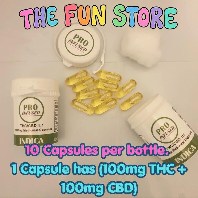 2000mg Capsules (1:1 THC:CBD)