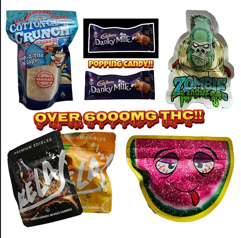 6000mg Mega Munchies Madness Box 🎆🍫