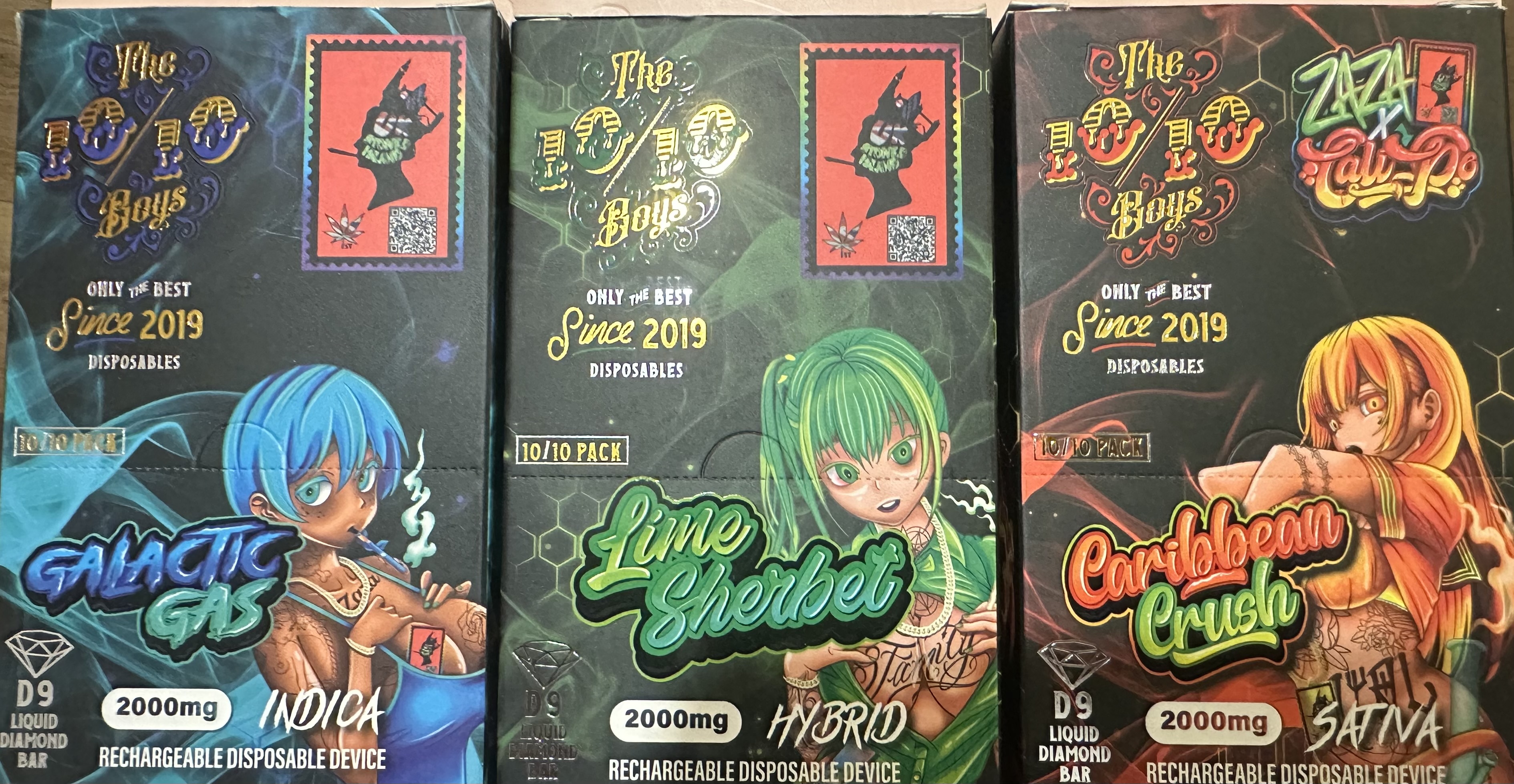 Premium THC Disposables Menu