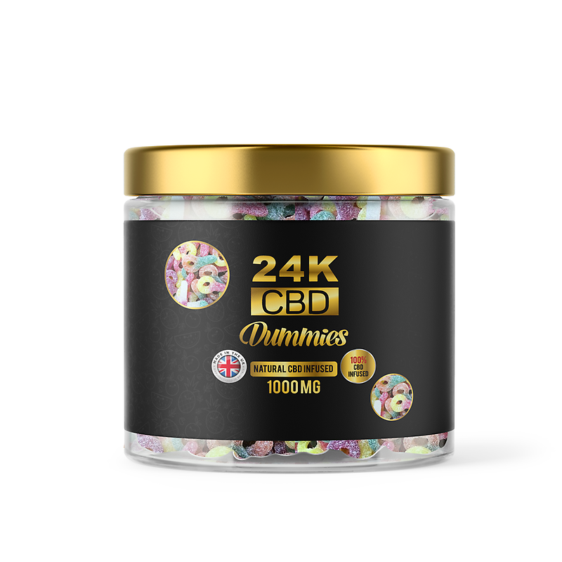 24K CBD PREMIUM GUMMIES FIZZY DUMMIES – 1000MG