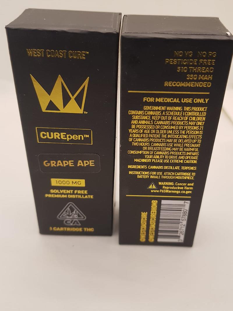 WEST COAST CURE PEN GRAPE APE