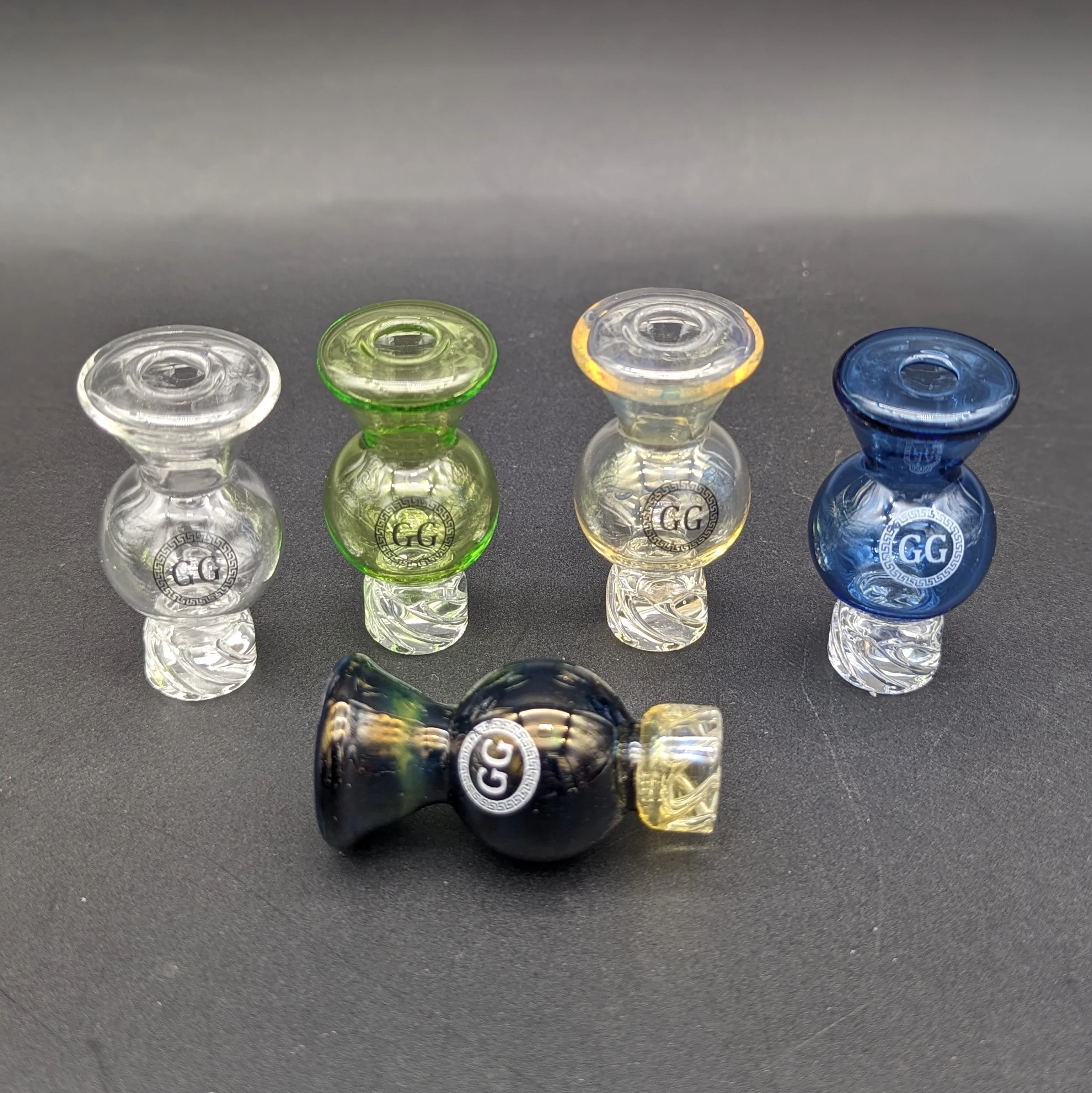 Greek Glass Bubble Spinner Cap