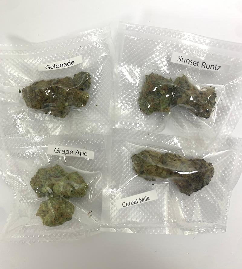 ❂ Cali Mids SAMPLE PACK 4x 1g Strains ❂