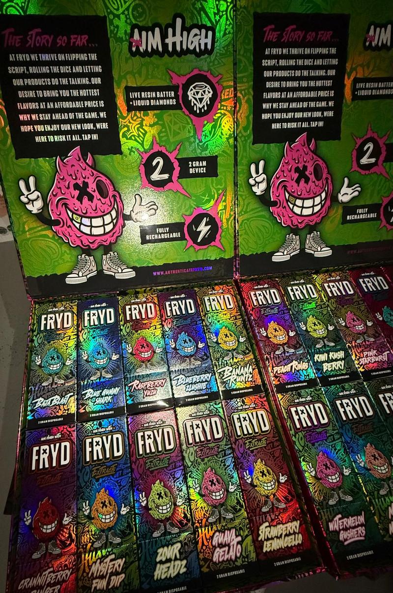 FRYD EXTRACTS 2G LIVE RESIN LIQUID DIAMONDS THC VAPE