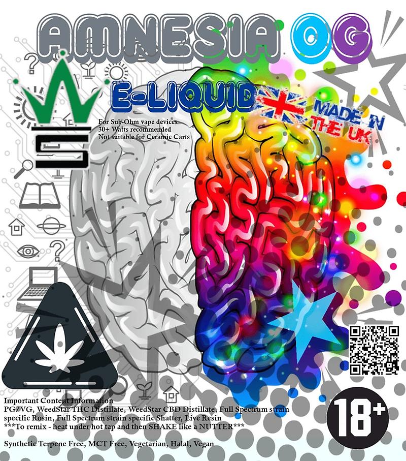 10ml THC Eliquid 750mg Amnesia OG THC Vape Juice