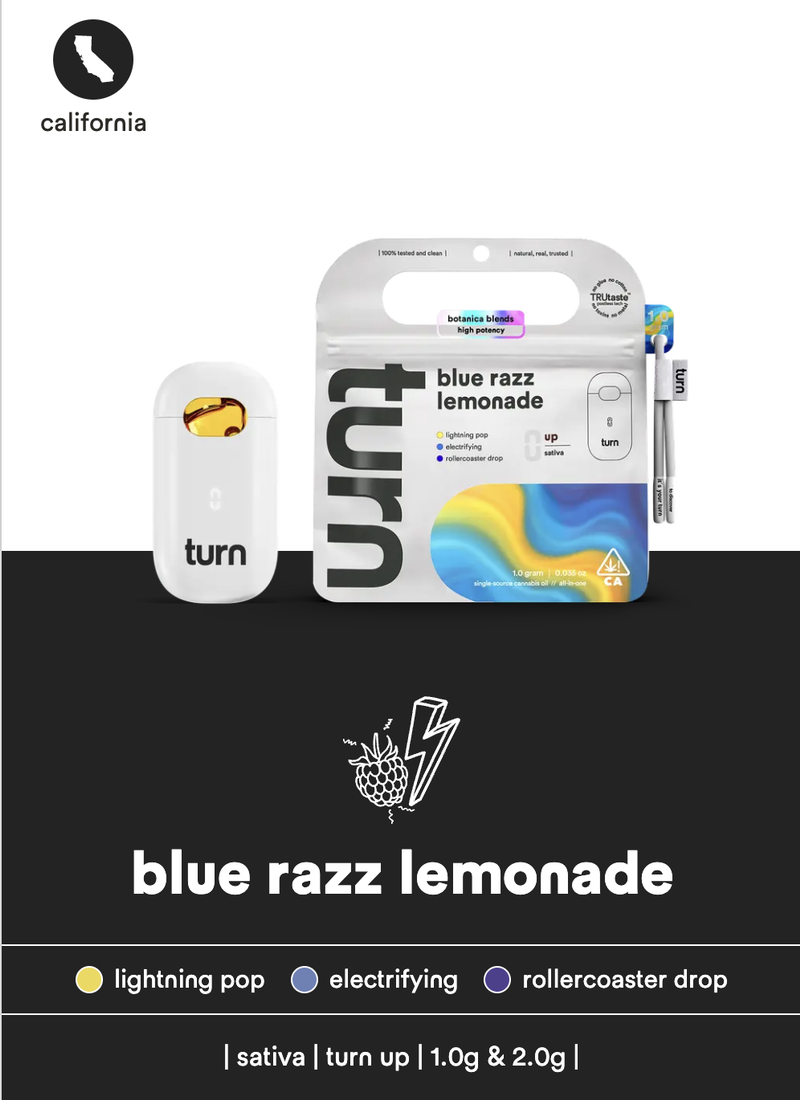 *genuine* turn 1g botanica blends dispossable thc vape