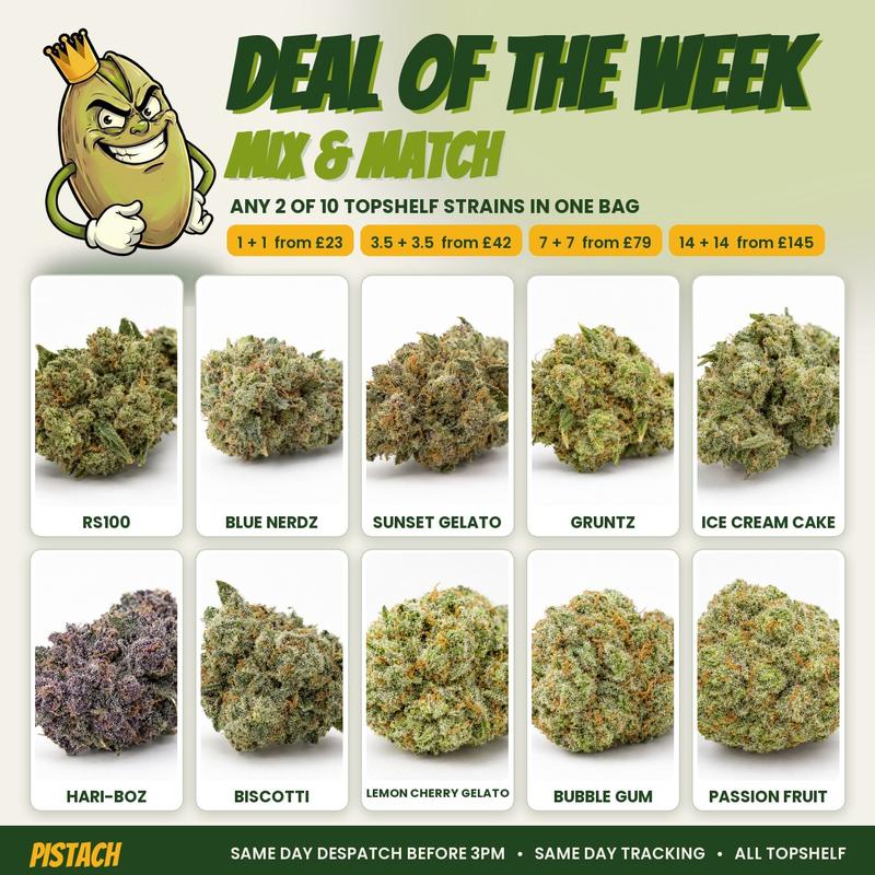 DEAL OF THE WEEK - MIX AND MATCH ANY 2 OF 10 STRAINS