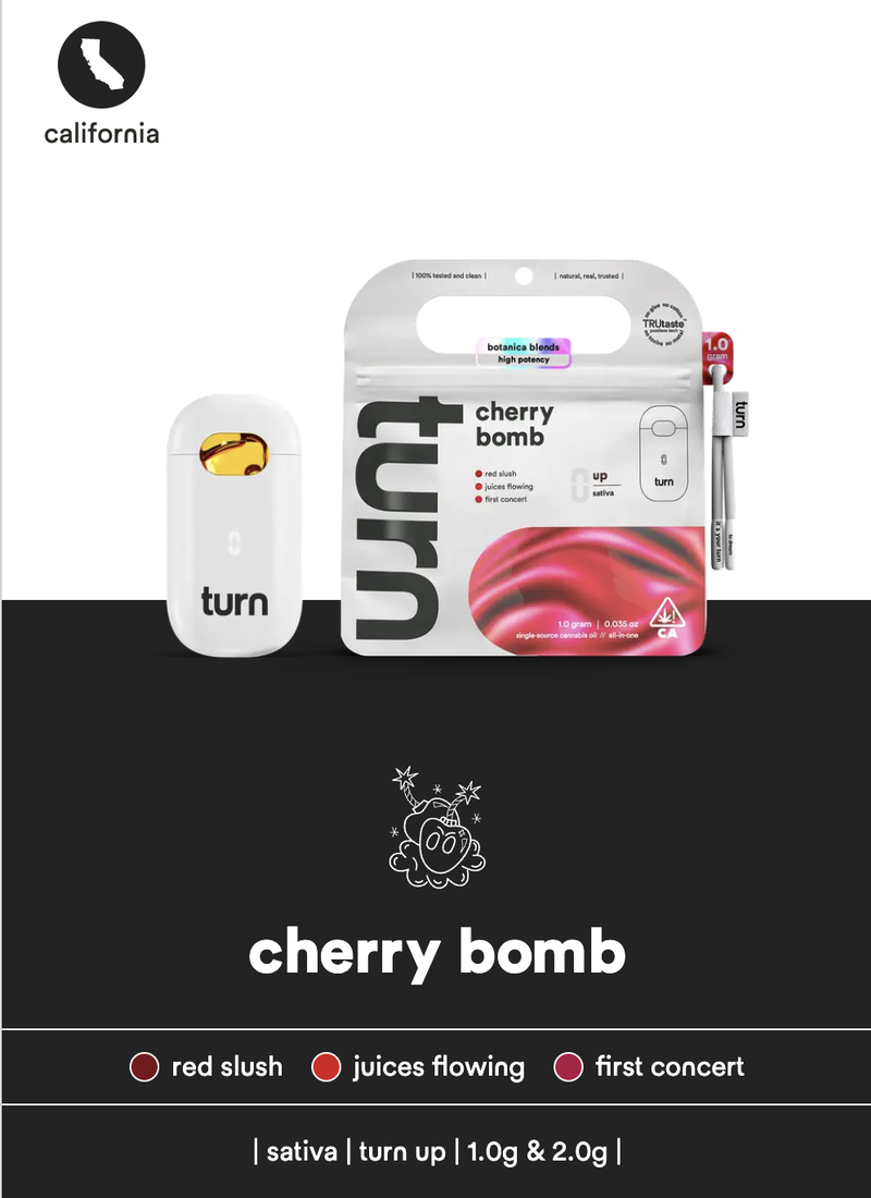 *genuine* turn 1g botanica blends dispossable thc vape