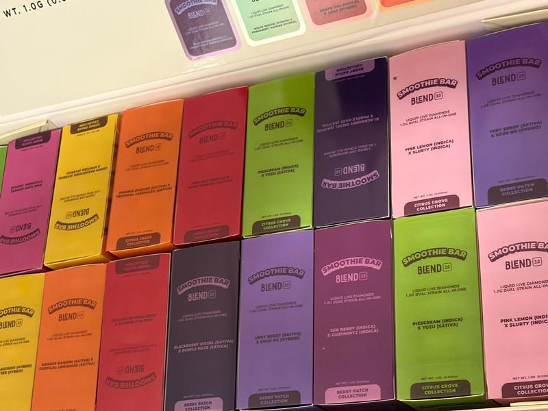 Premium THC Disposables Menu