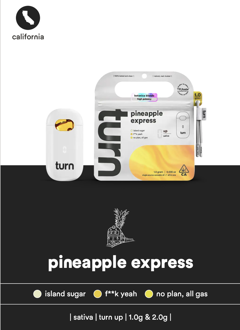 *genuine* turn 1g botanica blends dispossable thc vape