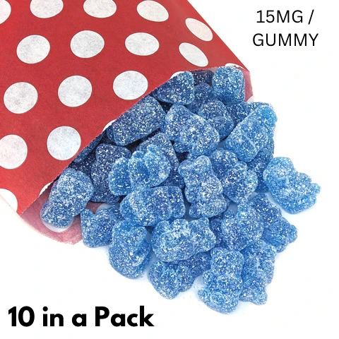 15MG Vegan Fizzy Blue Bears 🐻 🌱 / 15MG per Piece