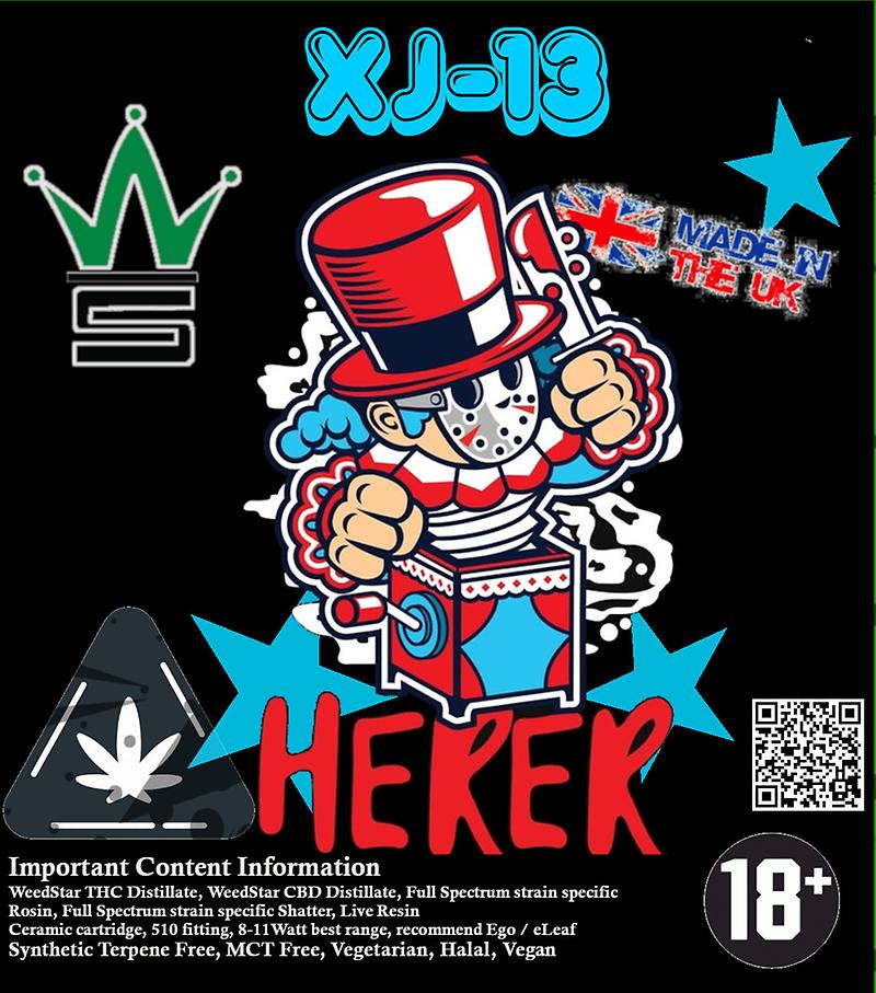★ XJ13 - Jack Herer x G13 Sativa Hybrid ★ Vape Carts