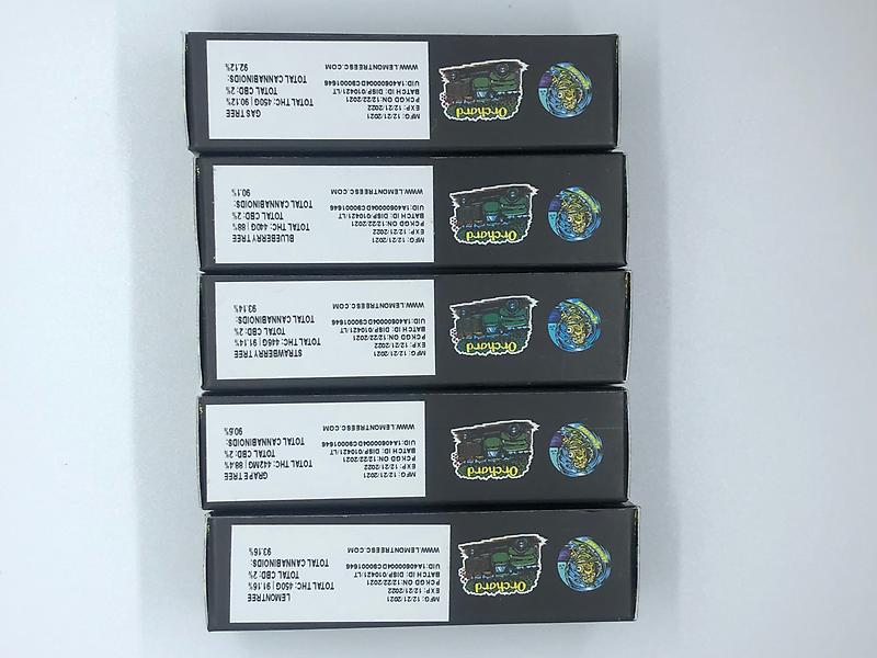 LemonTree Dispensary Vape Carts - 5 Flavours