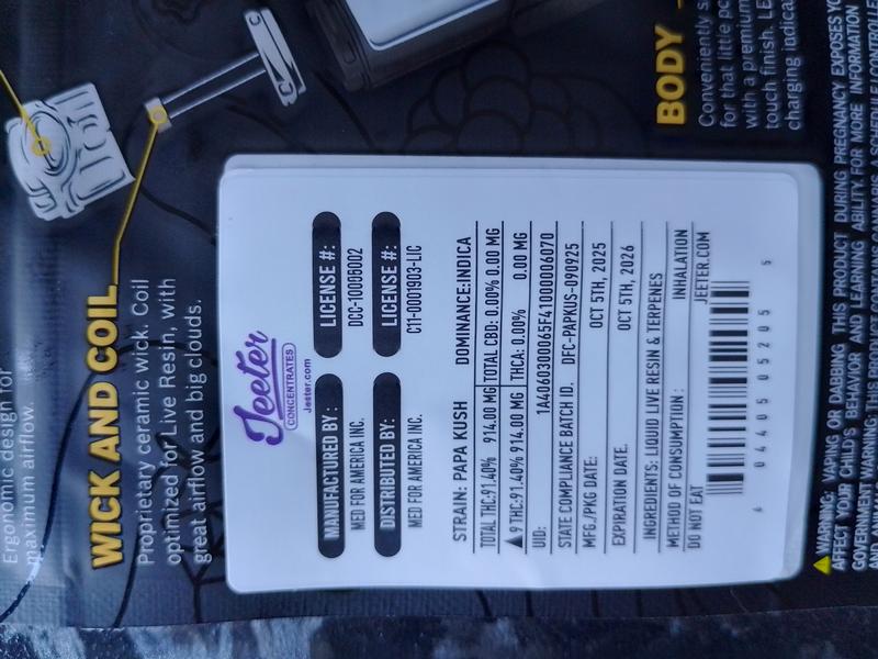 JEETER JUICE LIVE RESIN VAPE