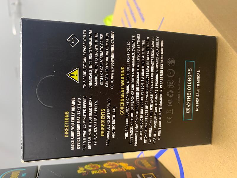 The 10/10 Boys Premium THC 1000mg Vape Pens