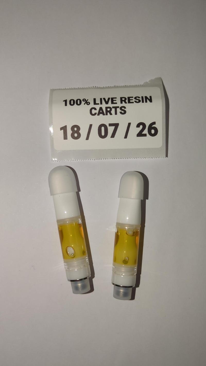 100% Live Resin .5g Carts